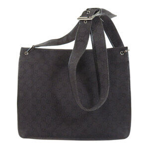 Gucci denim bag shoulder Black GG